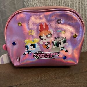 NWT Miniso Powerpuff Girls Pink Irridescent Cosmetic Bag‎